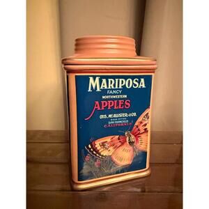 Oneida Mariposa Fancy‎ Apples Ceramic Canister